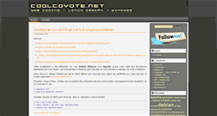 Desktop Screenshot of coolcoyote.net